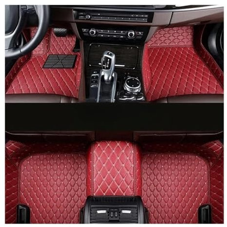 JQIWN Allwetter fußmatten Auto Für A6 Für C8 Für Limousine 2018-2023 Auto-Fußmatten Nach Maß Autoteppiche Fuß Coche Zubehör Allwetter-Automatten Automatten-Set