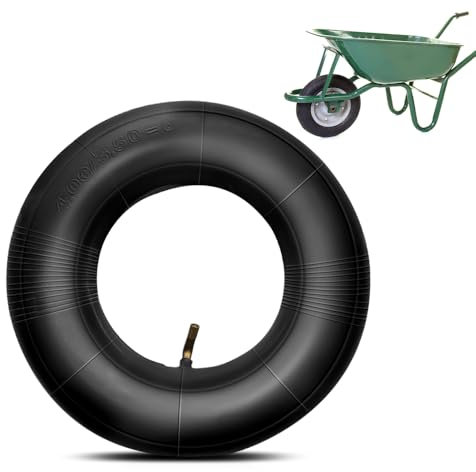 mizikuu Cámaras de Aire Ruedas Pequeñas, 3.50/4.00-6 Cámara de Rueda de Carretilla Rueda Neumática Tubo Interior Tubos de Repuesto para Carretilla, Carro de Mano, Carro de Herramientas