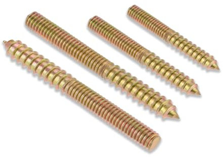 20 PCS 5/16－3 Inch Double Headed Screw Rod, Double Ended Threaded Stud Screws, Hanger Bolt Driver, Wood Hanger Bolts, Furniture Double Headed, Double Head Bolt for Wood Furniture Joint