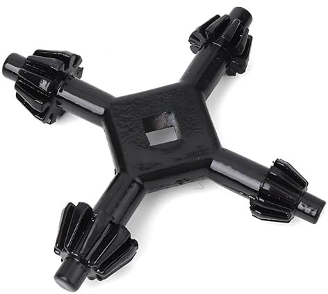 4-in-1 Multifunctional Steel Chuck Key - Durable Master Key for Tightening and loosening Most Drills and Power Tools - Compatible with Various Chuck Keys for Drill and Drill Chuck Types