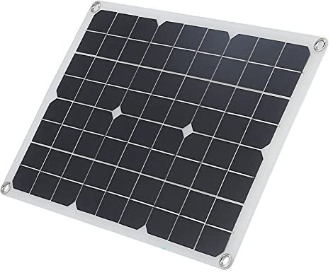Marhynchus 20W 18 V USB Solar Panel Tragbare Monokristalline Solar -Batterie -Ladegerät Ladegerät Mobile Netzteil für Auto, Sonnenkollektoren, Robuste und Wasserdichte, Flexible und Leichte Gewicht
