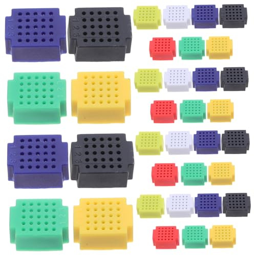 Mini Kit de Plaque D'essai PCB sans Soudure 35 Pièces en Plastique | Projets Électroniques Éducatifs et Essais Diy, Format Compact, Lot de 35 Cartes Vierges
