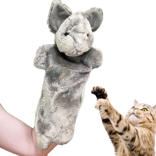 Generico Burattino da Lotta per Gatti, Guanto Giocattolo per Lotta con Gatti, Pupazzo da Mano per Stimolazione Mentale Antinoia Intrattenimento Allenamento Indoor