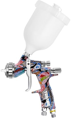 Collectible Pneumatic Spray Paint Gun, High-Pressure and Low-Pressure Paint Sprayers, Painting Tools, Paint Spray Pot (Nozzle Orifice Diameter: 1.3mm)