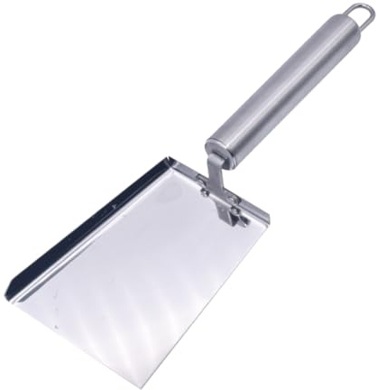 BAZEITFLOW Pelle en Acier Inoxydable pour Apiculture, Nettoyeur de Ruches, Outil Extraction Miel et Pollen, Accessoire Solide pour Entretien Apicole, Outil Professionnel Trou Suspendre