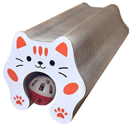 Jeu de griffoir pour chat - Grattoir en papier nid d'abeille de style accordéon - Jeu interactif pour animaux de compagnie pour l'exercice, l'entraînement, le temps de jeu et la prévention de l'ennui