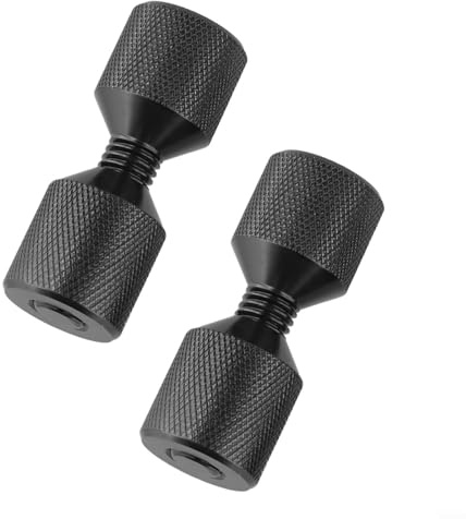 Heavy duty aluminum twohole pins for flange alignment applications on 150LB pipe flanges, anodized for resistance (black)