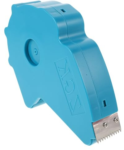 OSOLADY Applicateur de Ruban de Masquage Distributeur de Ruban Adhésif en Plastique Bleu Poignée Ergonomique Coupe Précise Main et 3cm de Largeur Peinture et Décoration