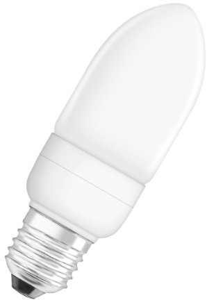 Osram 946645 Duluxstar Minicandle 9 W/825, entspricht 40 Watt, Sockel E27 Energiesparlampen in Kerzenform, warmweiß
