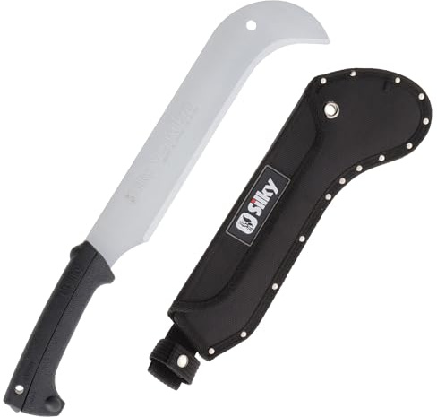 Silky Yoki Machete 270 – robuste Gartenmachete mit 270 mm Blatt aus legiertem Stahl, ergonomischem Antirutschgriff aus Vollgummi, schnellem Blattwechsel und Schutzhülle für schwere Rodungsarbeiten