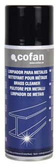 Cofan Limpiador de acero inoxidable 400 ml | Limpiador de todo tipo de metales |Propiedades antioxidantes y antipolvo