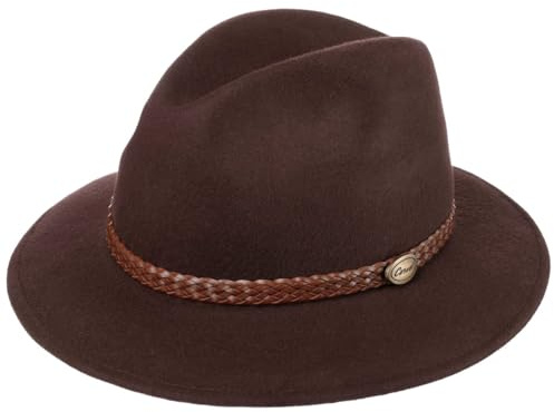 Lipodo Outdoor Traveller Wollfilzhut mit Garnitur Outdoorhut Made in Italy Herren Herbst Winter