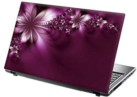 TaylorHe Folie Sticker Skin Vinyl Aufkleber mit bunten Mustern für 13-14 Zoll (34cm x 23,5cm) Laptop Skin Blumen, rosa