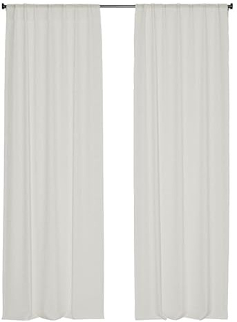 Domus&Trend - Tende per Interni Casa, B&B, Negozi, Uffici Semifiltranti in Lino, 1 Pannello 140x320 Tende Camera da Letto Cucina Soggiorno Moderne a Passanti Nascosti, Tenda Leggera 100% Made in Italy