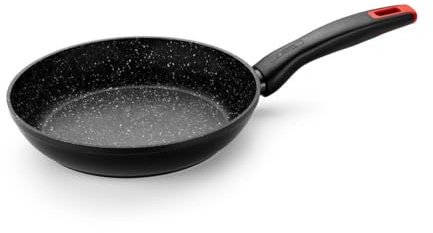 Monix Titan Rock | Sartén 28 cm, aluminio forjado, fondo full induction, antiadherente interior y exterior, apto para todos los tipos de cocina incluso inducción