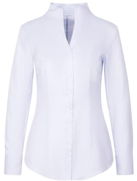 Seidensticker Dam, slim fit, bägarkrage, blus, blus, Ljusblå, 44