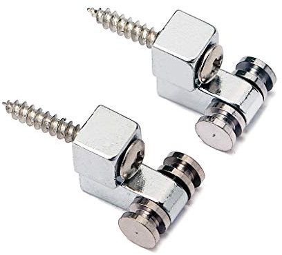 Alnicov 1 Paar Saitenhalter, Saitenführungen mit Schrauben Chrom