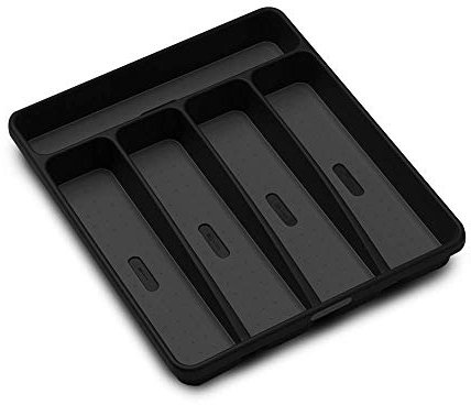 madesmart Classic Small Silverware Tray, Carbon