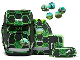ergobag Unisex Jugend Cube Kickbear Rucksack, Mehrfarbig, Taille Unique
