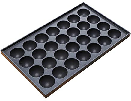 COLLBATH Takoyaki-pfanne Aus Hochwertigem Material Löchern Für Pfannkuchenbällchen Takoyaki-form Schneller Und Gleichmäßiger Wärmeleitung Poröses Design Für Hohe Effizienz Lebensmittelecht