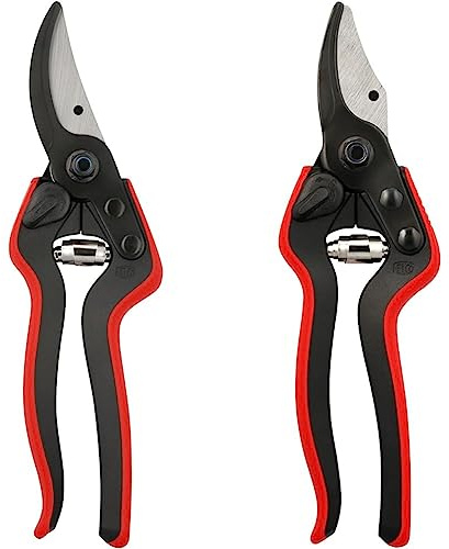 FELCO 160L Gartenschere & 77-140 160S Gartenschere (Schnitt-ø 20 mm, Baumschere für kleine Hände, Länge 200 mm, Rebschere mit Saftrille, ergonomische Griffe)