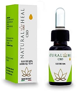 NATURAL HEAL Olio CBD 35% Puro Biologico, Olio di Canapa Formula 100% Naturale Made In Italy CBD Oil Viso Corpo e Capelli Olio di Semi di Canapa Curativo, Rilassante. Olio in Gocce + 2 Creme Omaggio