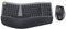 Ergonomic Wireless Keyboard and Mouse Set, Seenda Ergo USB Keyboard Mouse, Split UK Layout, Cushioned Palm Wrist Rest, Compatible with Windows Laptop PC Computer Desktop, Black