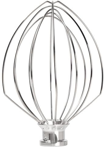 K5AWW – Accessoire de fouet métallique pour batteur KitchenAid de 5 litres, fouet de rechange à 6 fils, mélangeur à crème d'œufs, fouet à mayonnaise à gâteau