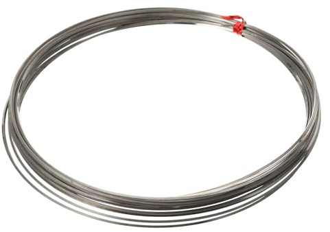 PATIKIL Soft Nickel Silver Wire, 1Pcs 18Gauge/1.0x1.0mm Diameter 6m/19.68ft Square Craft Wire for Jewelry Making Beading Wires Wrapping