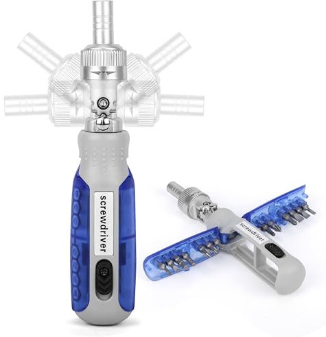 Belle Vous Cacciavite a Cricchetto 14 in 1 - Set di Cacciaviti Multifunzione - Compatibile con Philips Torx Viti Etc - 14 Punte Magnetiche Intercambiabili - Regolabile Ergonomico