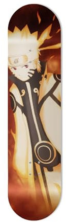 SUPER FABRIQUE Alu-Brett in Form eines Skateboards für Wanddekoration, Anime, Light, für eine originelle Dekoration (einzelnes Brett + Befestigungssets)