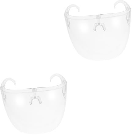 PartyKindom 2 Stk klare Brille Augenschutz Brillen für den Sport Brille über Brille Brillen für Frauen Gläser Brille Augenbrille medizinisch staubdicht Schutzbrille Plastik