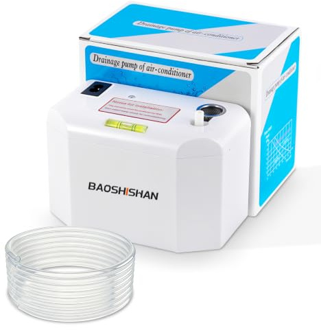 BAOSHISHAN Bomba de condensados Sistema de elevación de condensados 24L/H | con alarma de desbordamiento, bomba de condensación para sistemas de aire acondicionado de 8 kW de potencia