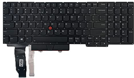 US Layout Black English Laptop Keyboard with Backlit for LenovoThinkpad E15 S3Gen2 Series Laptop Lenovothinkpad E15 Gen 2 Laptop