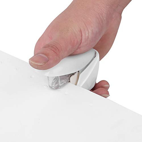LetCart Nadelloses Heftgerät, Klammerloser Hefter für Büro und Schule, arbeitssparend und nadellos, innovatives Design, umweltfreundlich, weiß und blau