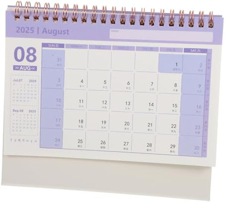 Gogogmee Spiralbindung Tischkalender Mit Goldener Prägung Minimalistischer Design-schreibtischkalender Für Büro Und Zuhause Dekorativer Akademischer Monatskalender Für Notizen Und