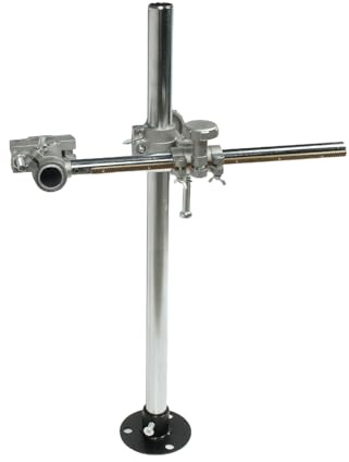 LEHUNDI Schweißbrenner-Halter, Unterstützung für Mig-Tig-Pistolenhalter mit V-Klemmbefestigungen für Gasbrenner-Schneidemaschine, Positionierer-Drehteller, horizontale Stange 300 mm, vertikale Stange