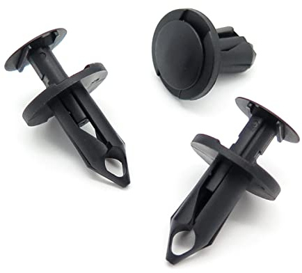 VVO Fasteners- Black Plastic Side Skirt, Sill Moulding Cover Trim Clips for Land Rover Discovery, (Pack of 10)