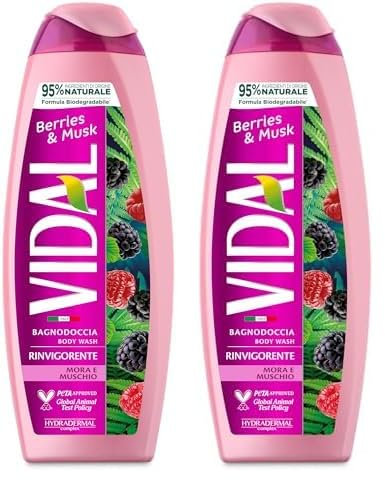 Bagno Schiuma Tonificante Vidal Mora E Muschio 500 Ml (Confezione da 2)