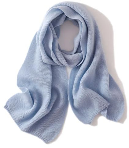 Kelsiop Damen-Wollschal, einfarbig, vielseitig, gestrickt, langer Stil, australischer Wollschal, Herbst