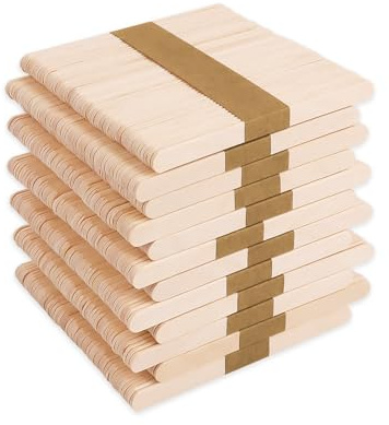 600 Stk. 11.4 x 1 cm ursprüngliche farbige Holz-Kunststöcke, glatte Kanten, geeignet für Heimdeko und Klassenzimmeraktivitäten