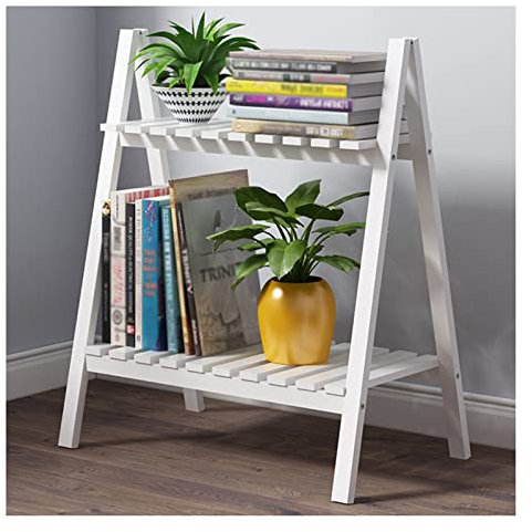 Stazione di Lavoro per banco da Lavoro per Giardino all'aperto, Stazione di Lavoro per piantagione e Giardinaggio a Due Livelli, ripiano Aperto (Colore: Bianco, Dimensioni: 50x30x59cm)