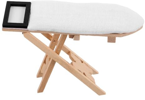 IMIKEYA Modèle De Carton De Repasser Miniature pour Décoration De Maisons De Poupée Mini-Maison De Repose-Repose-Table pour Poupées Micro-repliage De Table De Poupée Accessoires De Maison