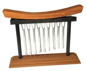 LXLAEOANG Chimes Desktop Single Row Ringtone Tree 20 Tone Wind Chime Sound Bundle Meditation Ethereal Instrument for use Indoors or garden