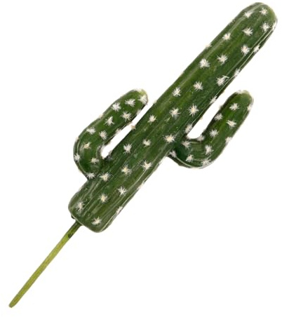 HOLIDYOYO Cactus Effetto Naturale Artificiale in Pvc Verde Irregolare Decorazione per Progetti Scolastici e Vetrine, Pianta Grassa Finta per Interni