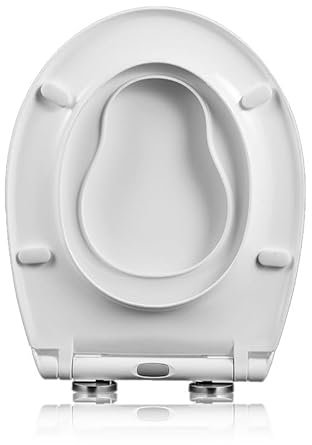 Brigtviee Toilettendeckel FüR Kinder Mit Soft-Close,2-In-1familien Wc Sitz Mit Absenkautomatik,Klodeckel Mit Abnehmbarem Kindersitz,Kratzfest, Einfache Montage,Oval Wc Deckel,46x37cm