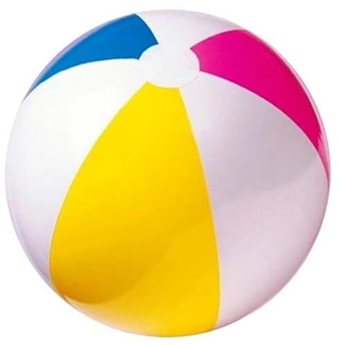 Dickly Aufblasbarer Strandball, Schwimmbadspielzeug, Regenbogen-Strandball, aufblasbar, für Sport, 61 cm