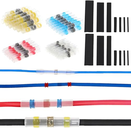 501pcs Solder Seal Wire,Heat Shrink Tubing,Waterproof Solder Seal Wire Connectors,For Daily use, Automotive, Marine DIY