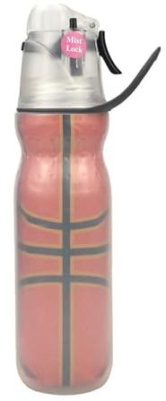 Syfunlv Spruzzo, borraccia sportiva con cannuccia, 470 ml/590 ml, portatile, per ciclismo, fitness, escursionismo, corsa, alpinismo (basket, L)
