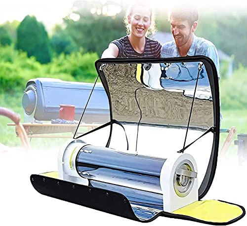 Four solaire portable et cuisinière haute capacité, batterie de camping et de survie alimentée par le soleil avec option d'électricité
